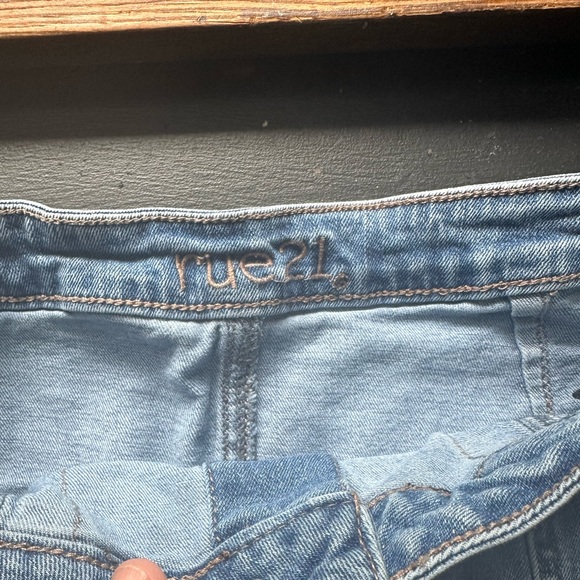 Rue21 Button Front Denim Mini Skirt - Picture 3 of 5